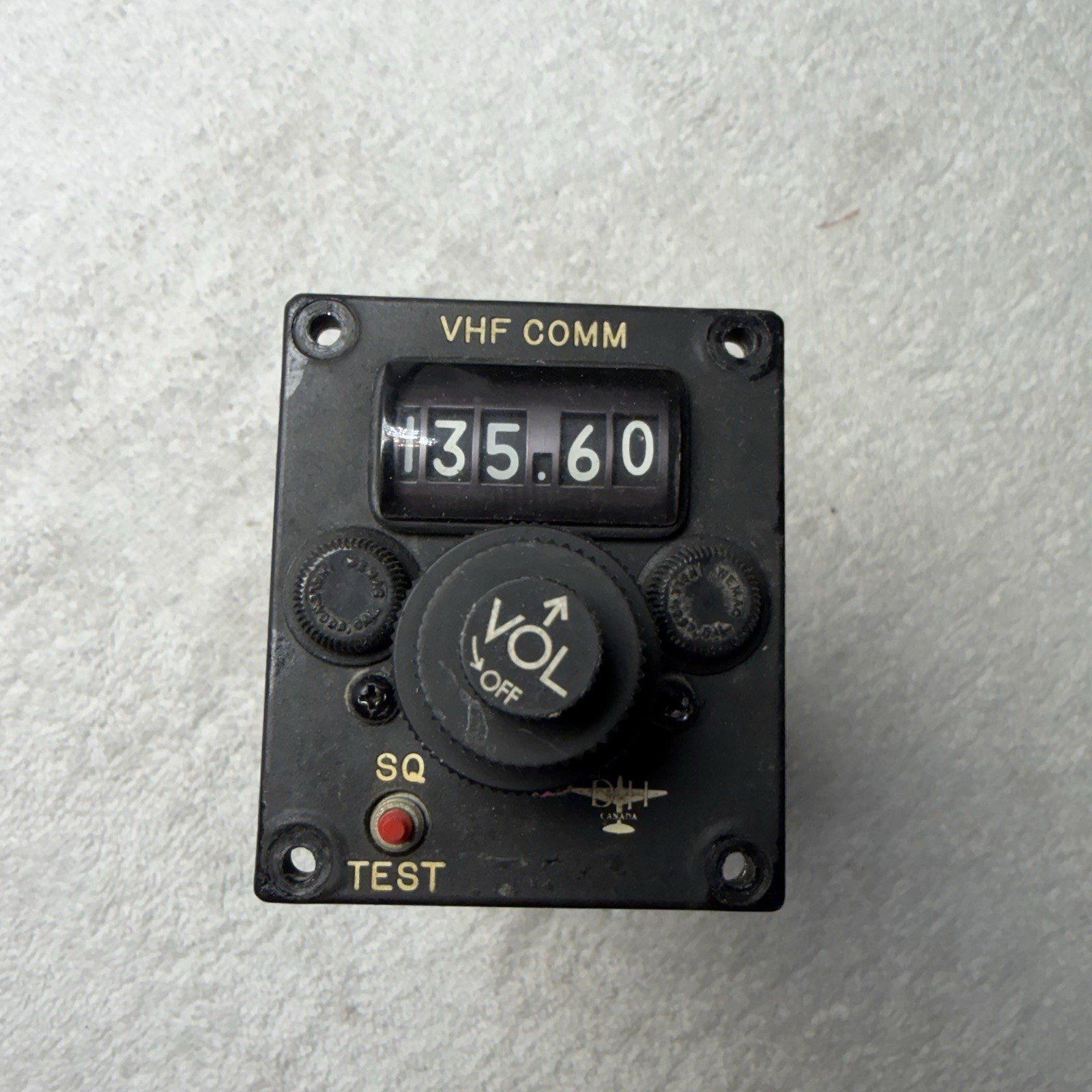 DHC de Havilland Canada VC240 VHF Communications Control Head Unit Serviceable