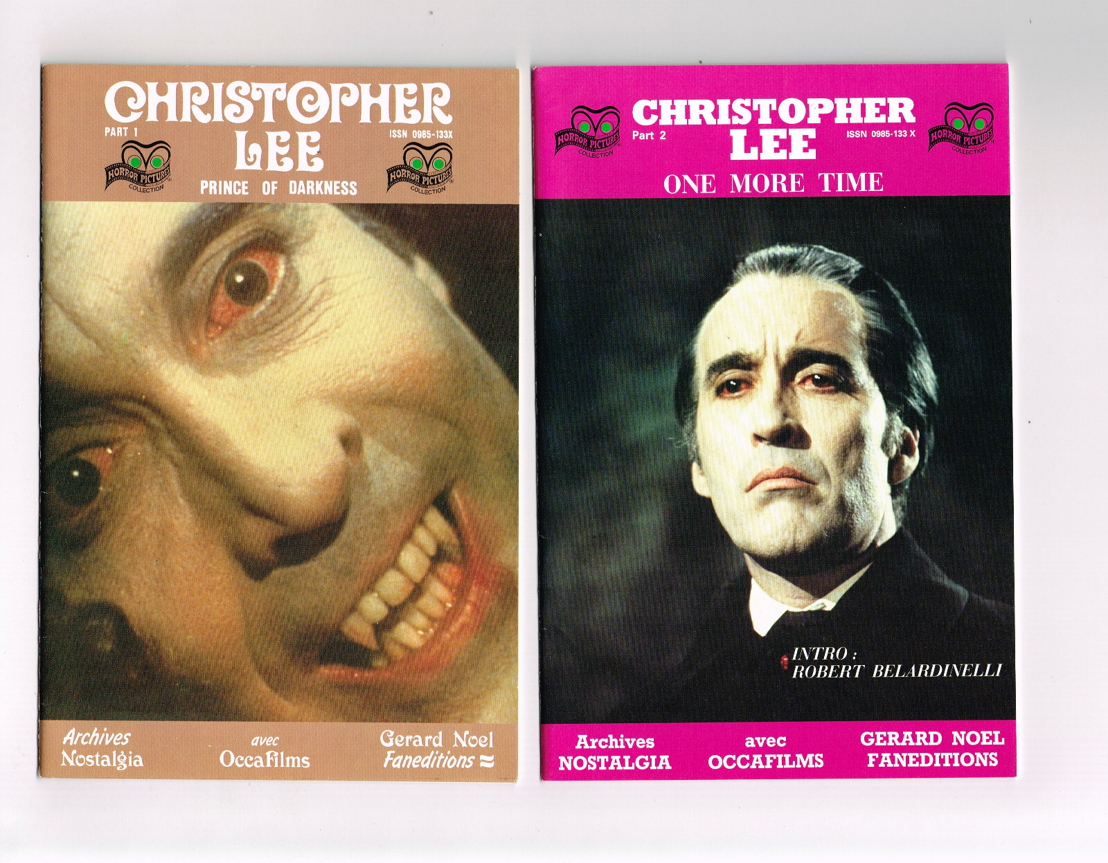 CHRISTOPHER LEE PRINCE OF DARKNESS PART 1 & 2 1991 NM FRENCH MAGAZINE PHOTOS B6