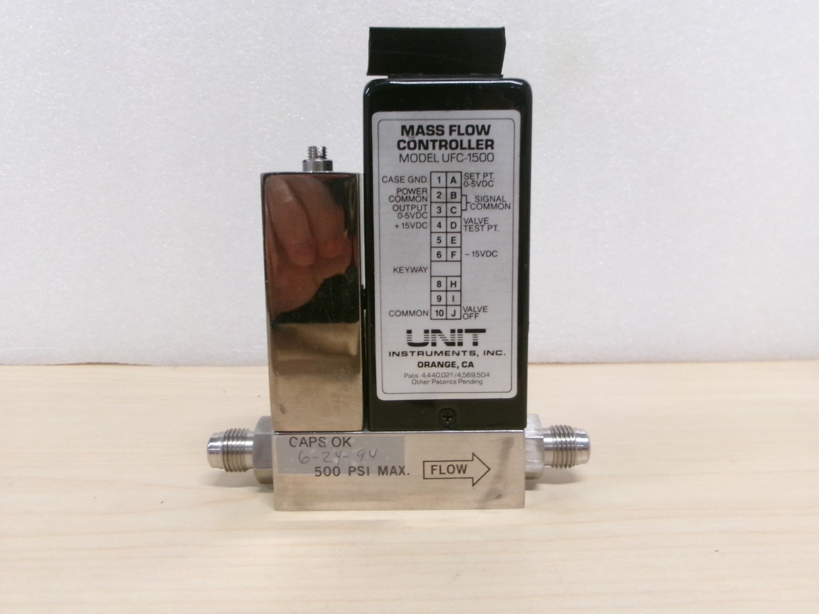 Unit, UFC-1500, Range 200 SCCM, Gas CHF3, Used