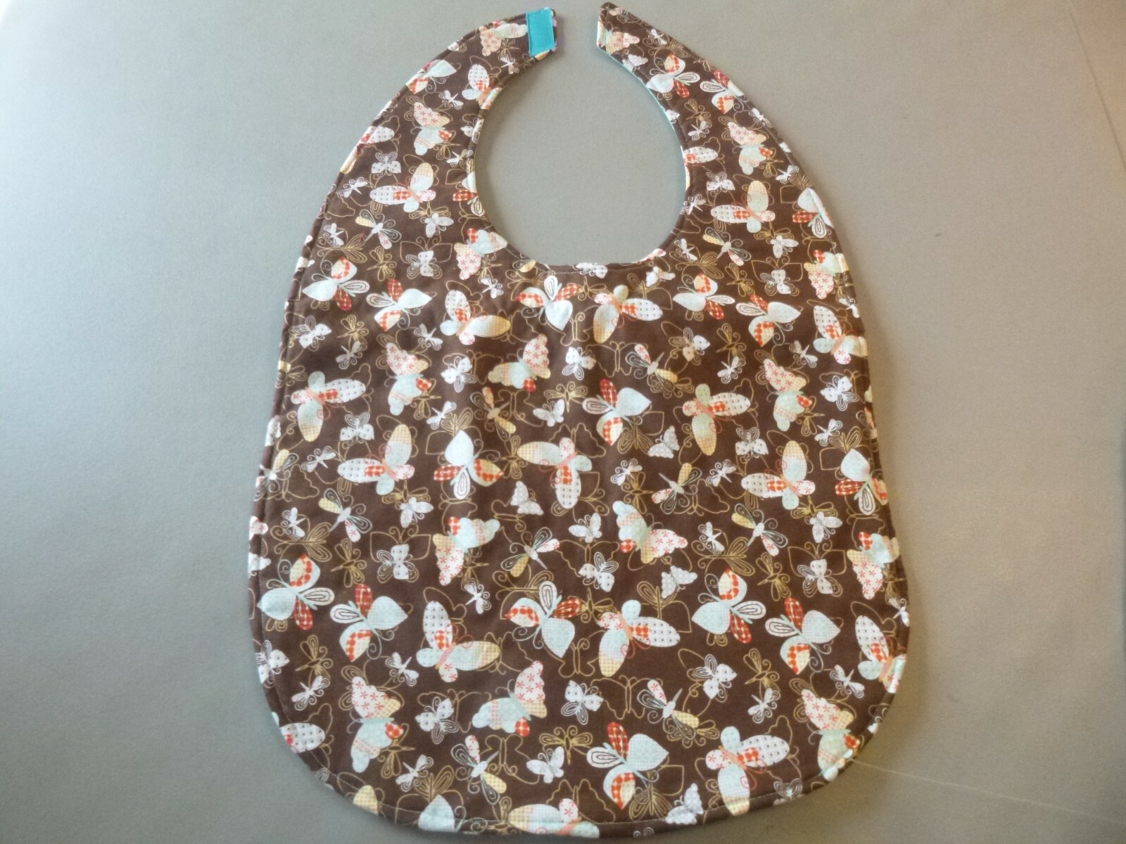 Adult Bib/Clothing Protector double thickness with Quilted Diamond Backing