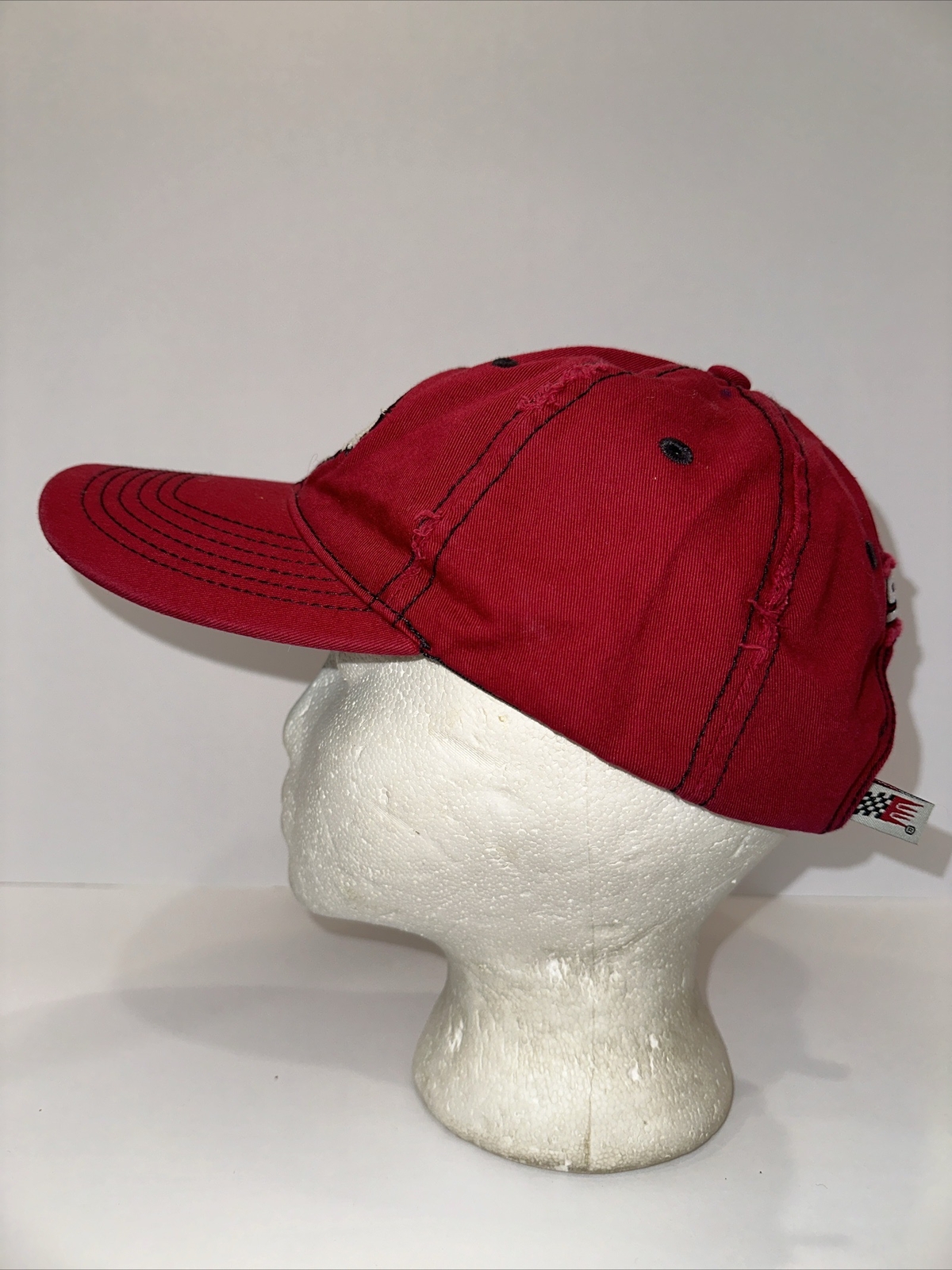 Gillette Evernham Budweiser Kasey Kahn 9 Red Hat Cap Authentic NASCAR Distressed