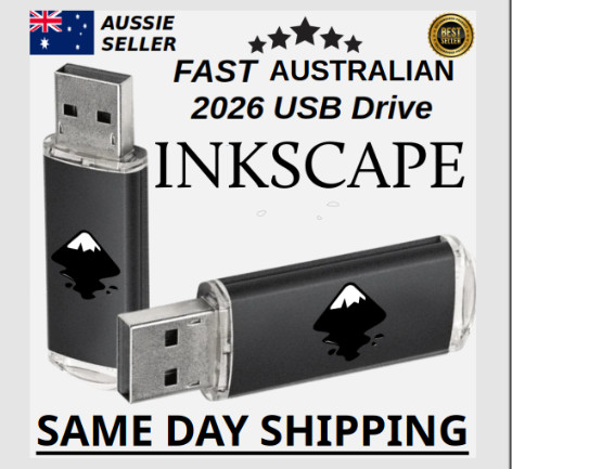 Inkscape Drawing Editer Fast USB | Same Day Aussie Shipping | No Subscription