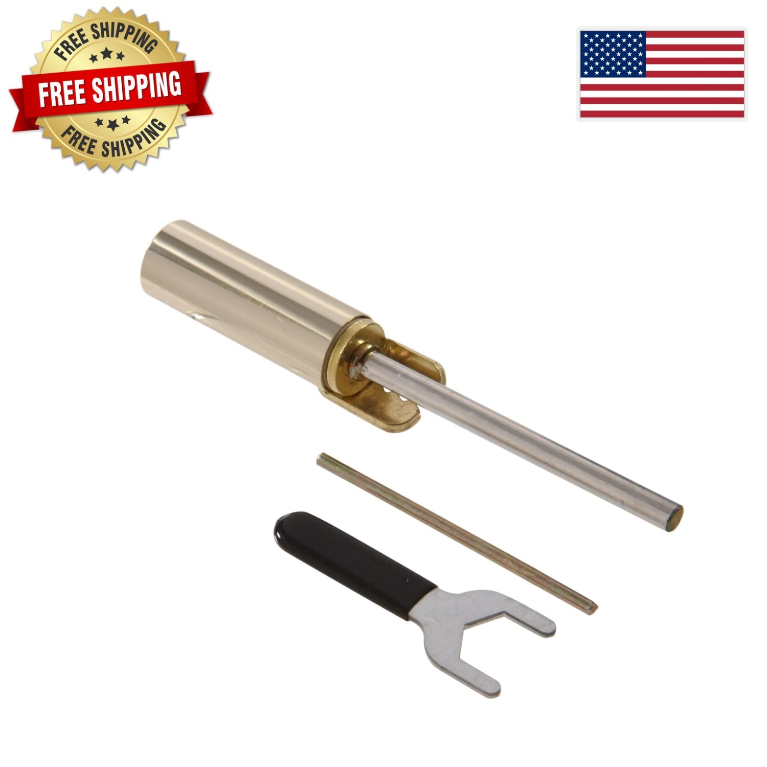 Aluminum Satin Brass Hinge Pin Door Closer for Easy Installation - 1 Count