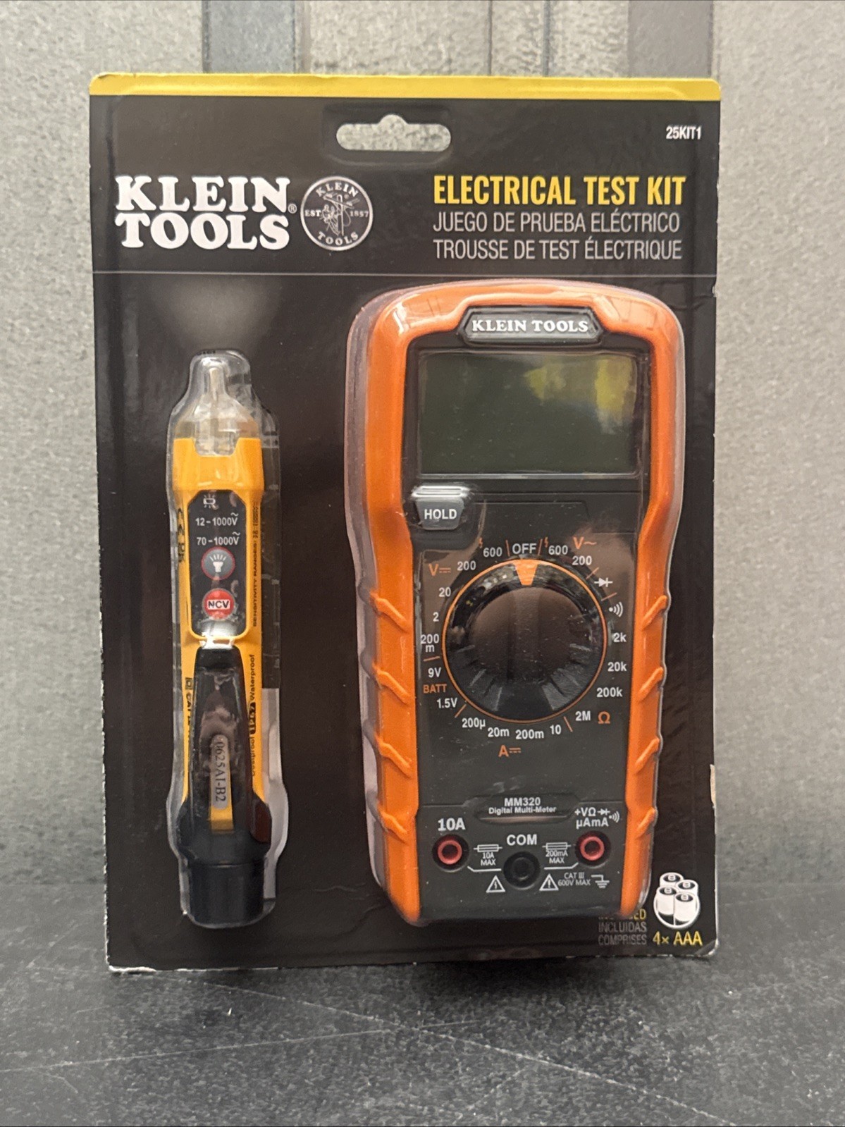 Klein Tools Digital Multimeter and Non-Contact Voltage Tester Set MM320 - 25KIT1