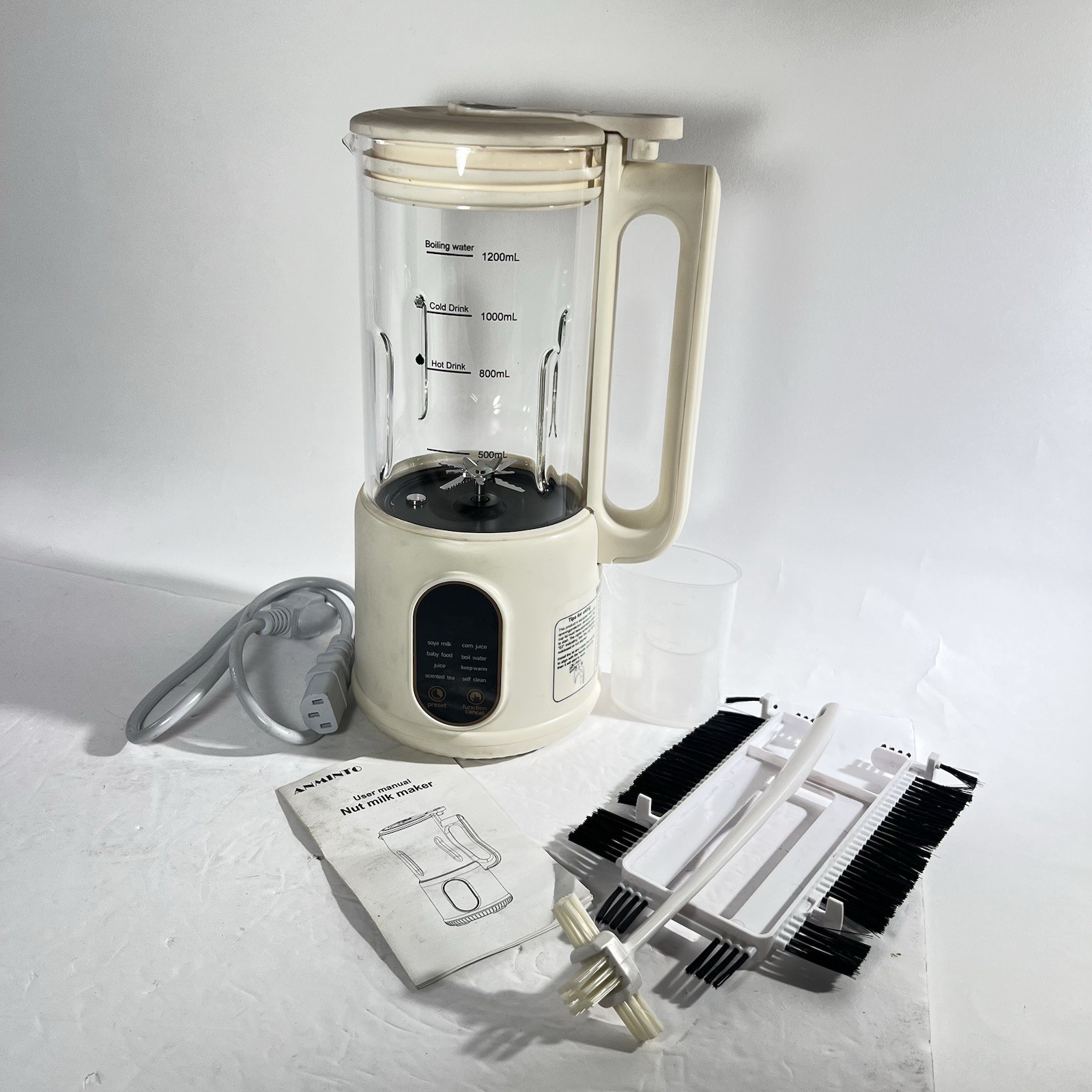 Anminto 8 In 1 Nut Milk Maker 40oz Almond/Soy/Oat/Baby Food Blender Machine