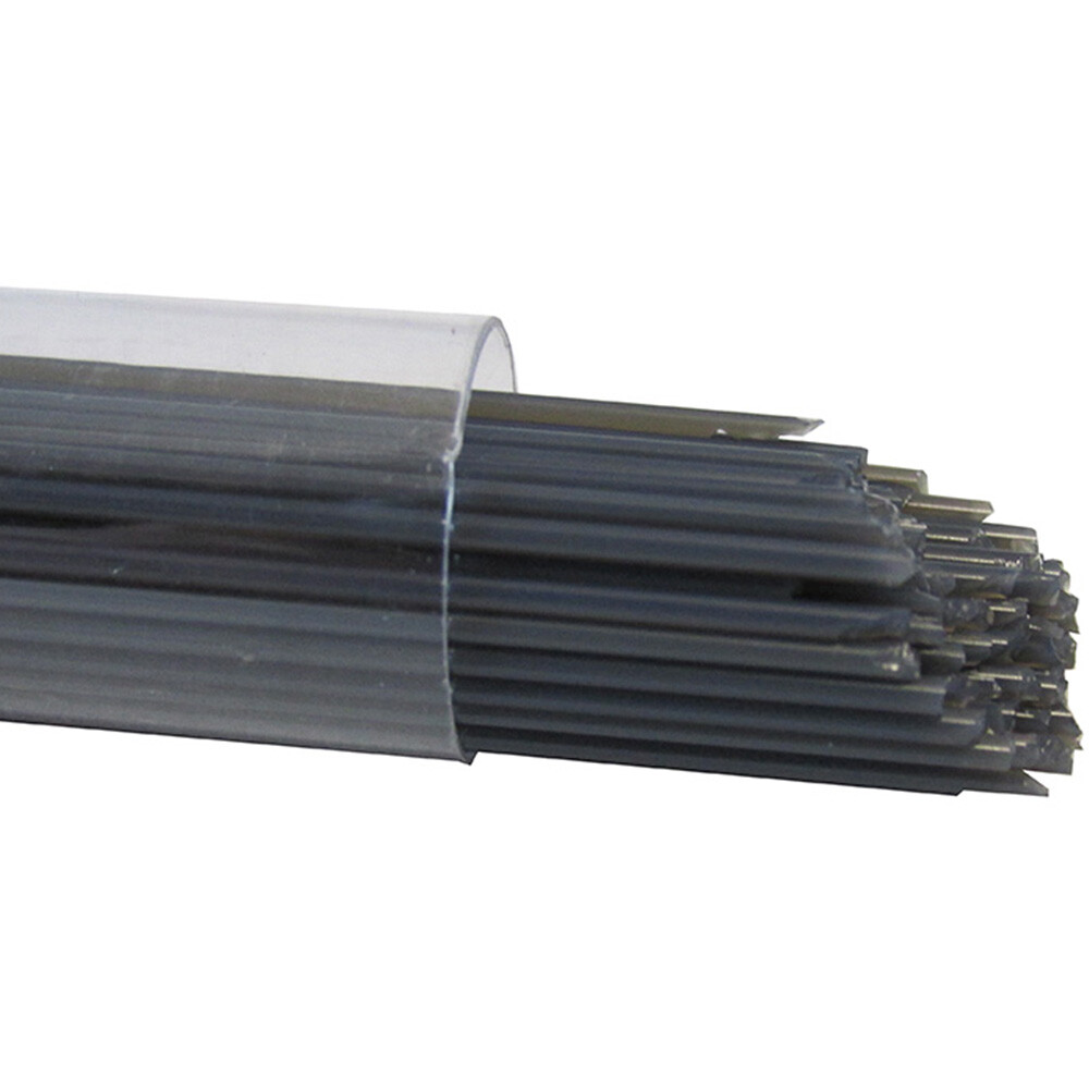 Oceanside Stringers Approx.1/25"DIA.x17"L. Charcoal Opal 5OZ. Tube 96 COE.