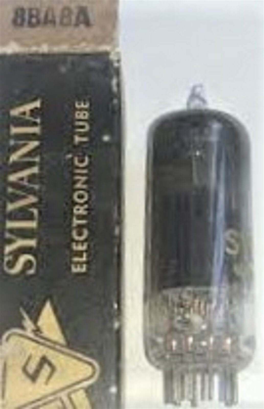 8BA8A TUBE SYLVANIA TESTED & BOXED VINTAGE COMMERCIAL SURPLUS