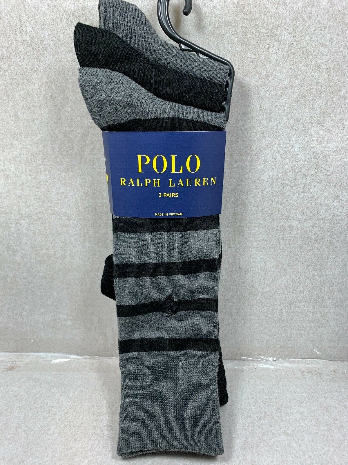 NEW 3 PAIRS MENS POLO RALPH LAUREN CASUAL DRESS SOCKS SIZE 10-13
