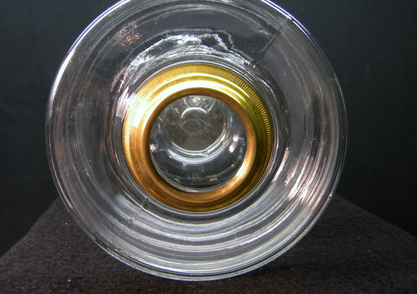 Large EAPG Oil Kerosene Lamp with Star Pattern Stem