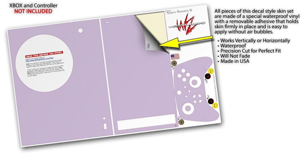 Skins XBOX Series S Console Controller Solids Collection Lavender