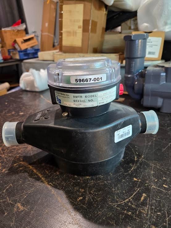 BADGER PFT-1E WATER METER XMTR 40 GPM 20 ma= 89.96 PULSES PM  NEW NOS SALE $549