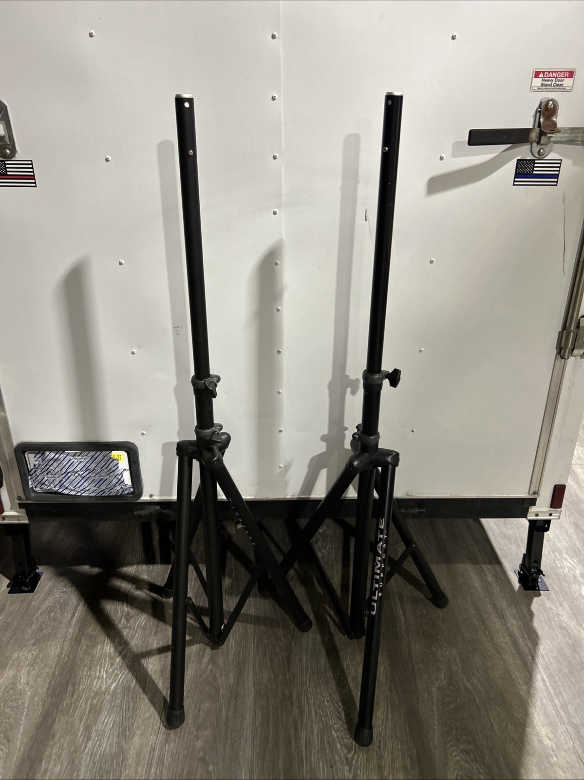 Ultimate Support TS-80B Tripod Speaker Stands Pair Black Aluminum Heavy Duty