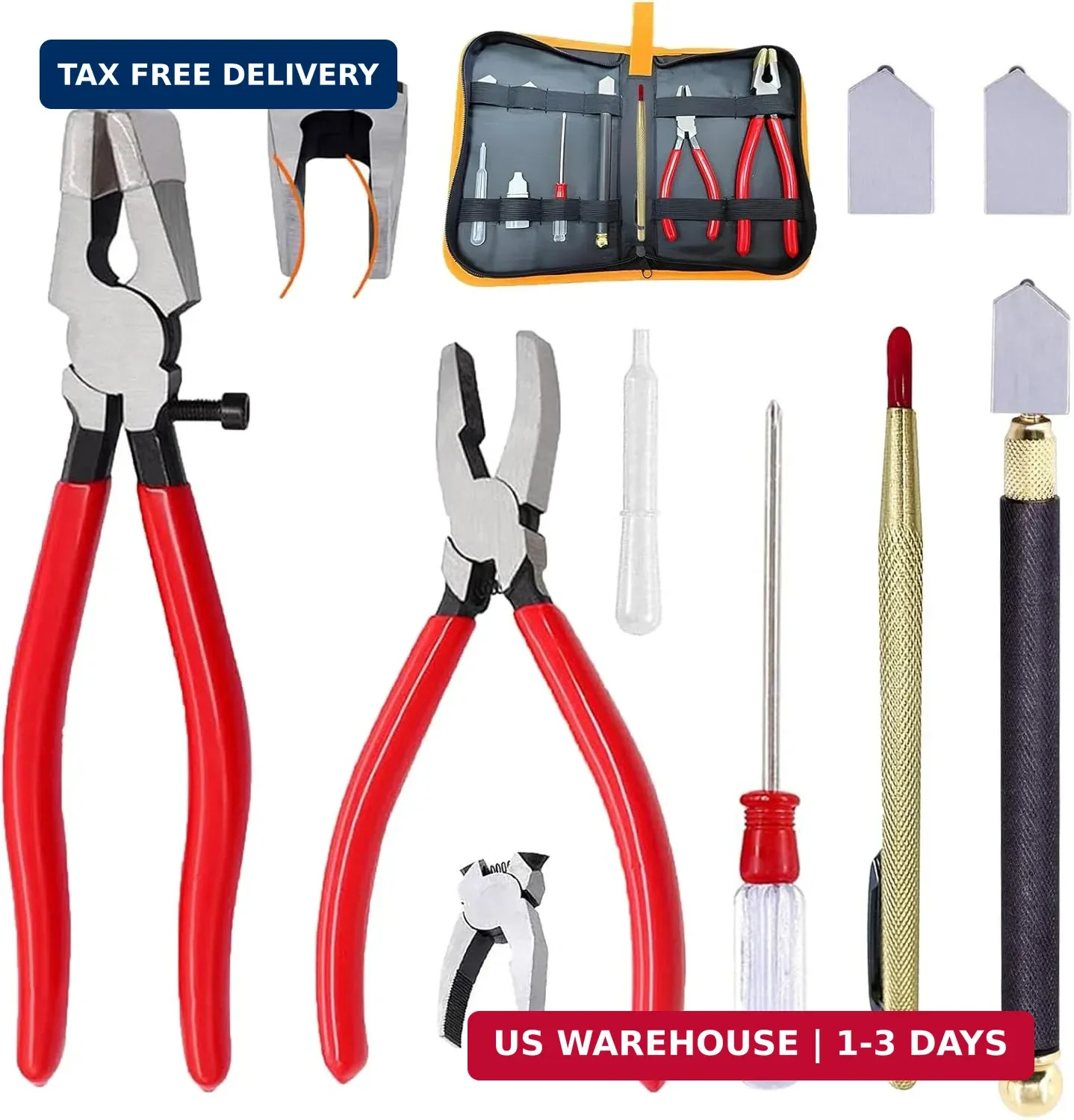 Tayfeim Glass Cutters Tools Set Glass Cutting Tool kit Glass Cutter Glass Runnin