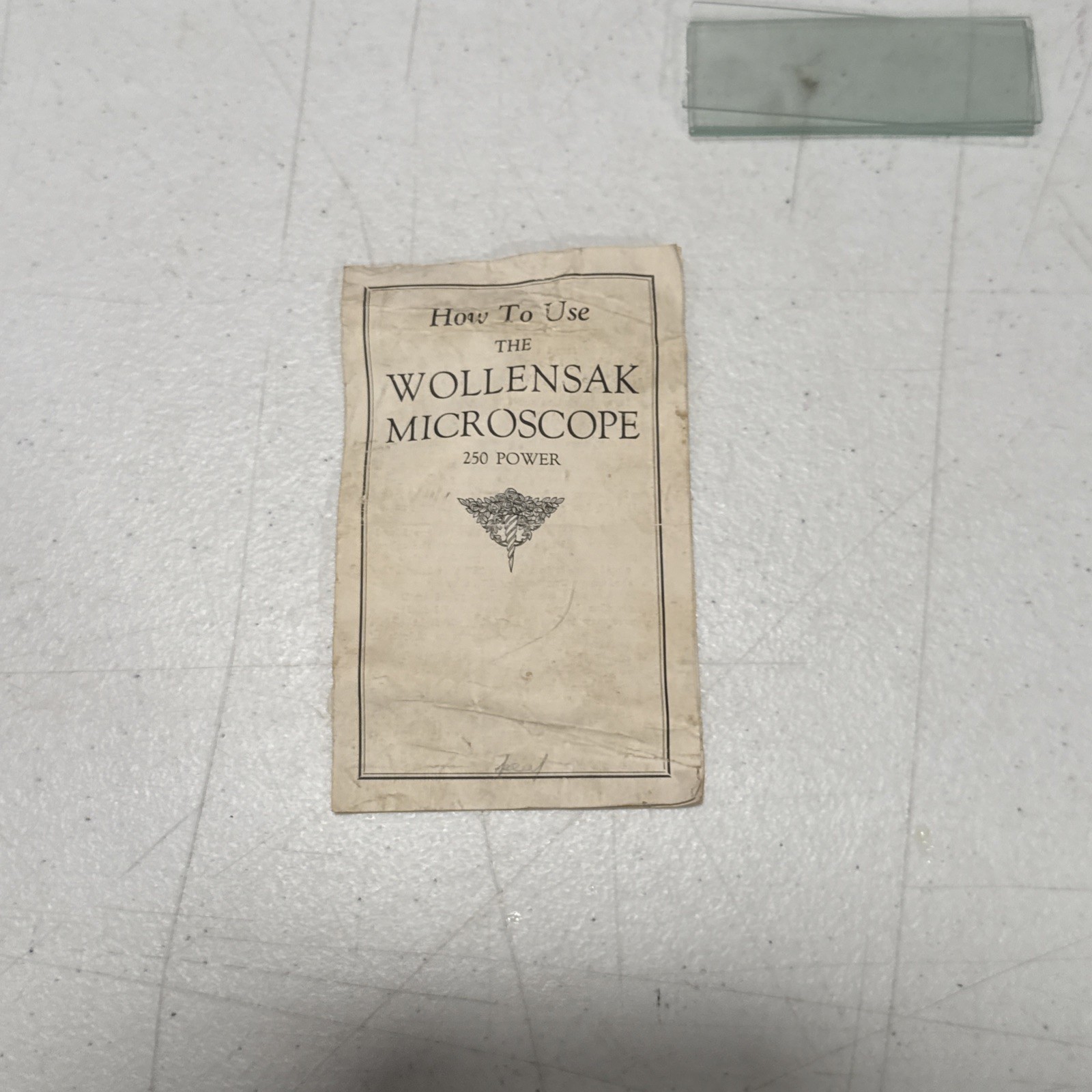 Antique Collectable WOLLENSAK MICROSCOPE 250 POWER Original Box
