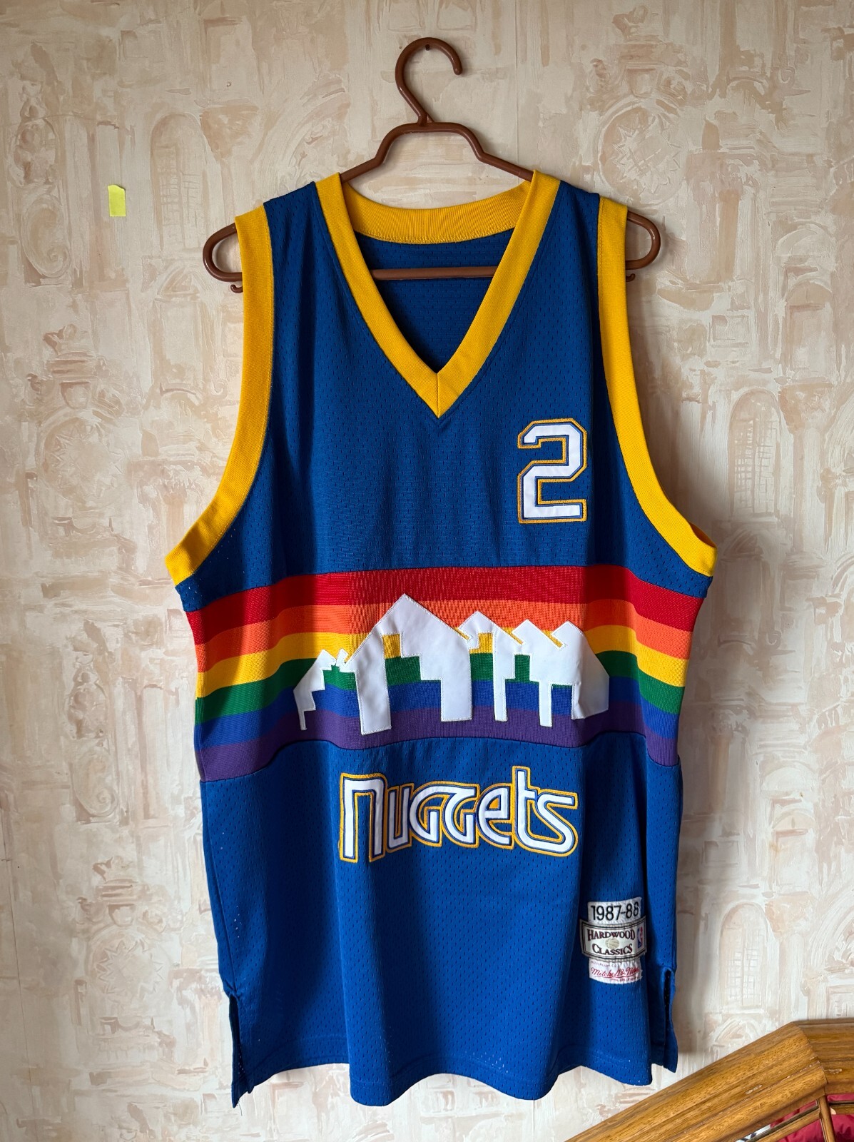 Mitchell & Ness Denver Nuggets #3 English Throwback Jersey Size 54 XL