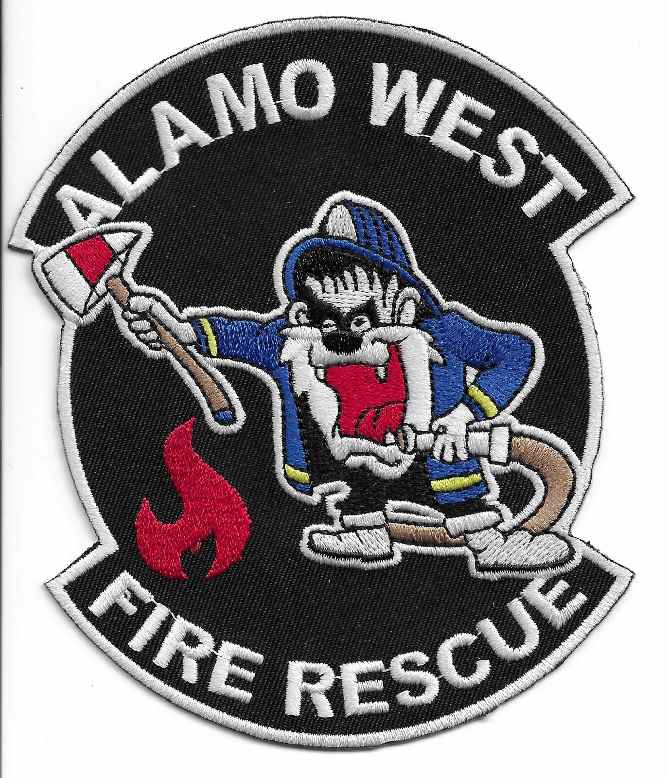 Alamo West  Fire - Rescue / Otero Co. "TAZ", NM (4.25" x 4.75" size) fire patch