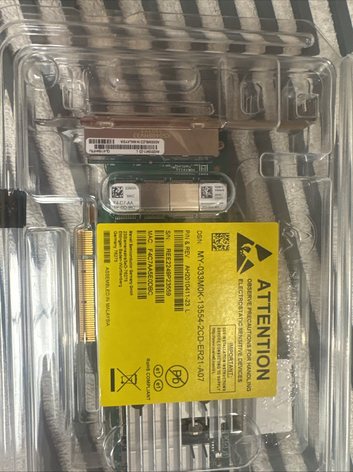 Sn Ree2249p23559 4 Port Net Work Card.
