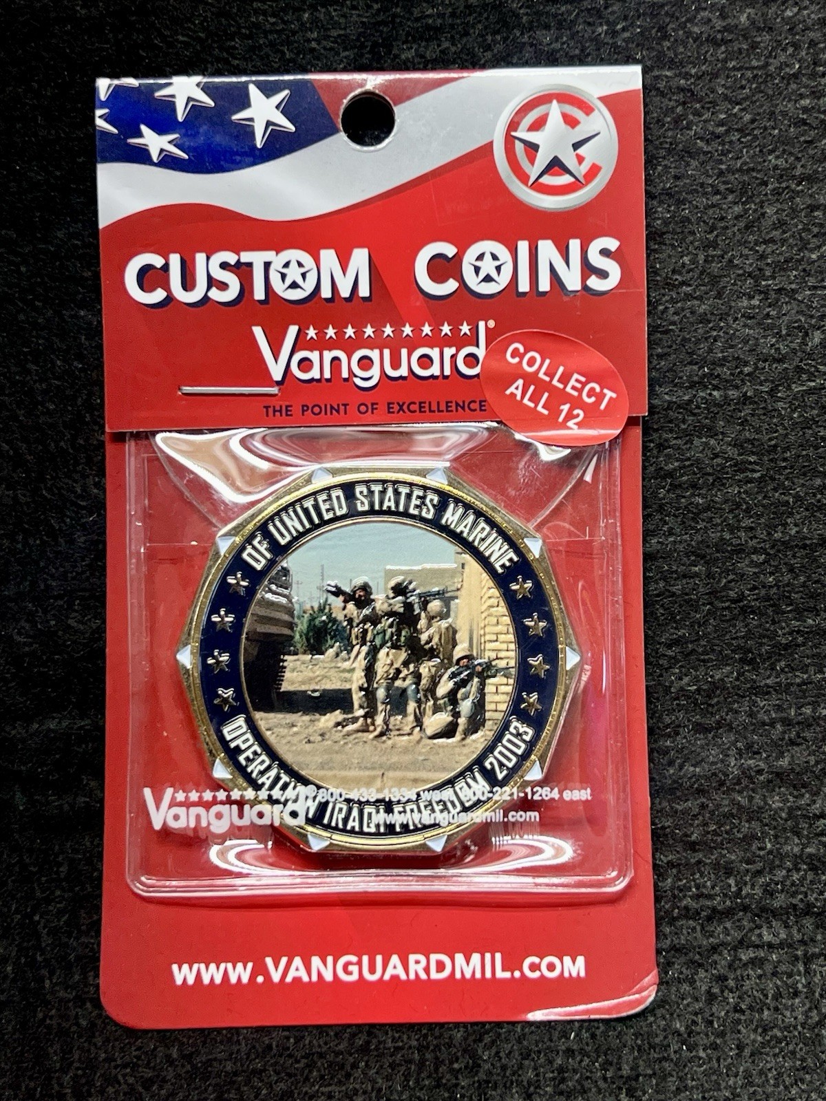 Operation Iraqi Freedom Challenge Coin, 250th, United States Marine Corps Coin