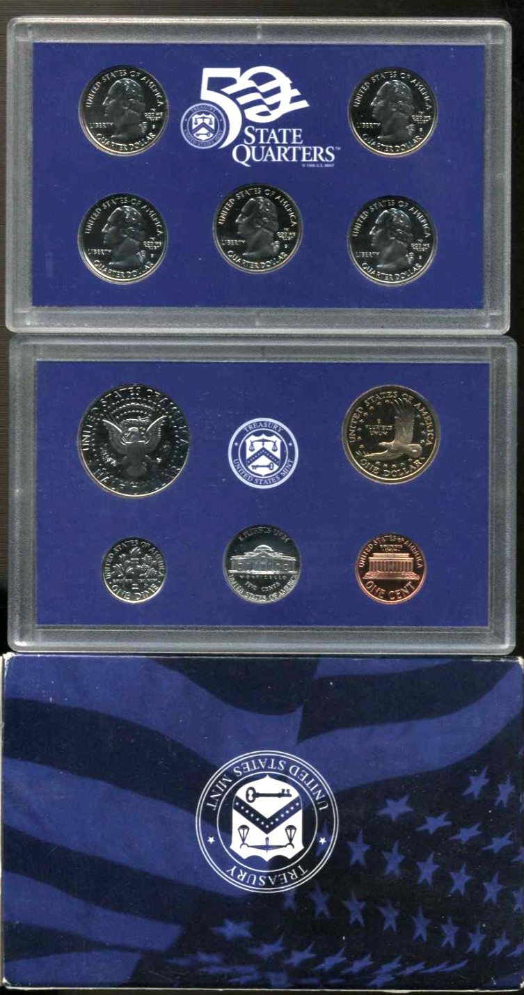 2001 S PF Proof Set U.S. Mint Original Government Packaging OGP COIN SET#504