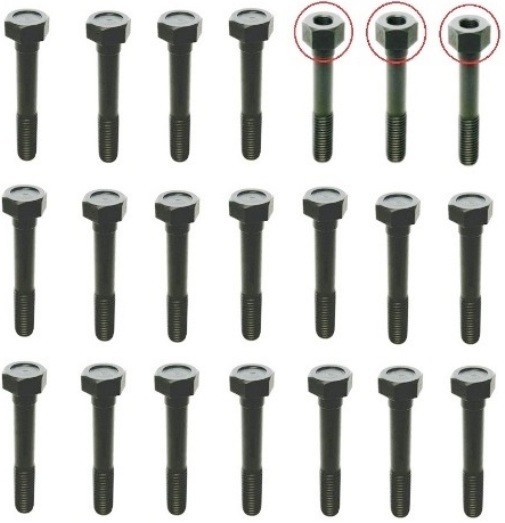 Set of Cylinder Head Bolts for 1949-1959 Plymouth - Dodge - DeSoto - Chrys Six