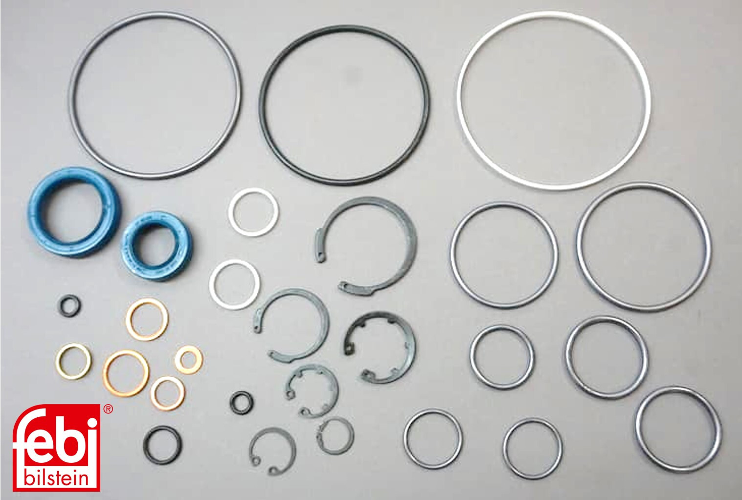 Power Steering Box Seal Rebuild Kit for Mercedes R107 W123 W126 - FEBI BILSTEIN