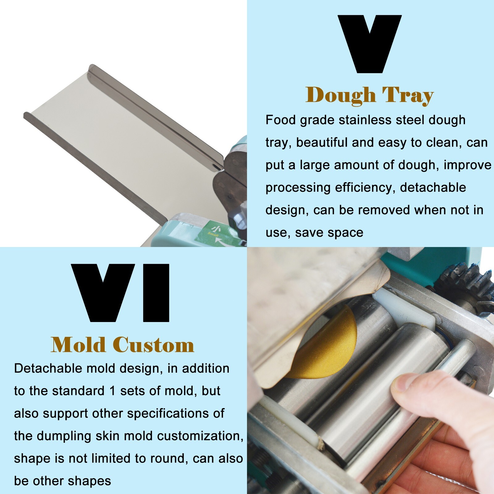 110V Mini Silent Dumpling Wrapper Machine/Wonton Skin/Rice Wrapper Machine