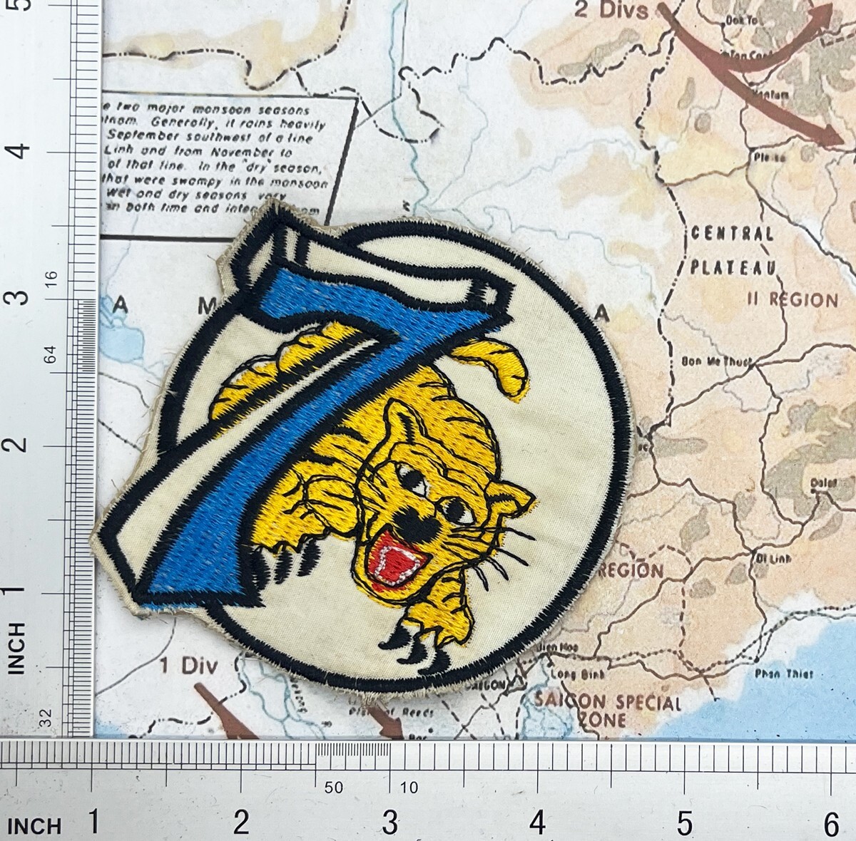Patch , 7th air force patch , vietnam war patch , usaf tiger vietnamwar  t4-632