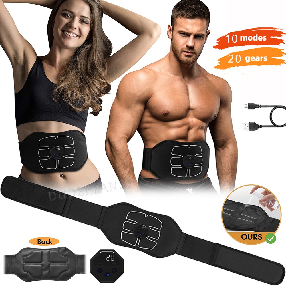 10Modes Electric ABS Muscle Toner Simulation Fat Burner Toning Belly Shaper Belt