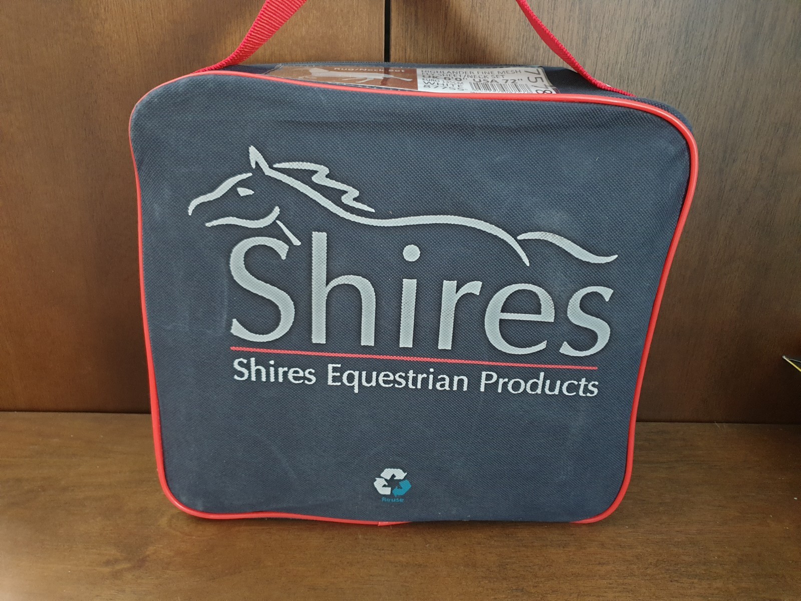 Shires Highlander Fine Mesh Fly Sheet & Neck Set - 72" 6 ft - White & Teal