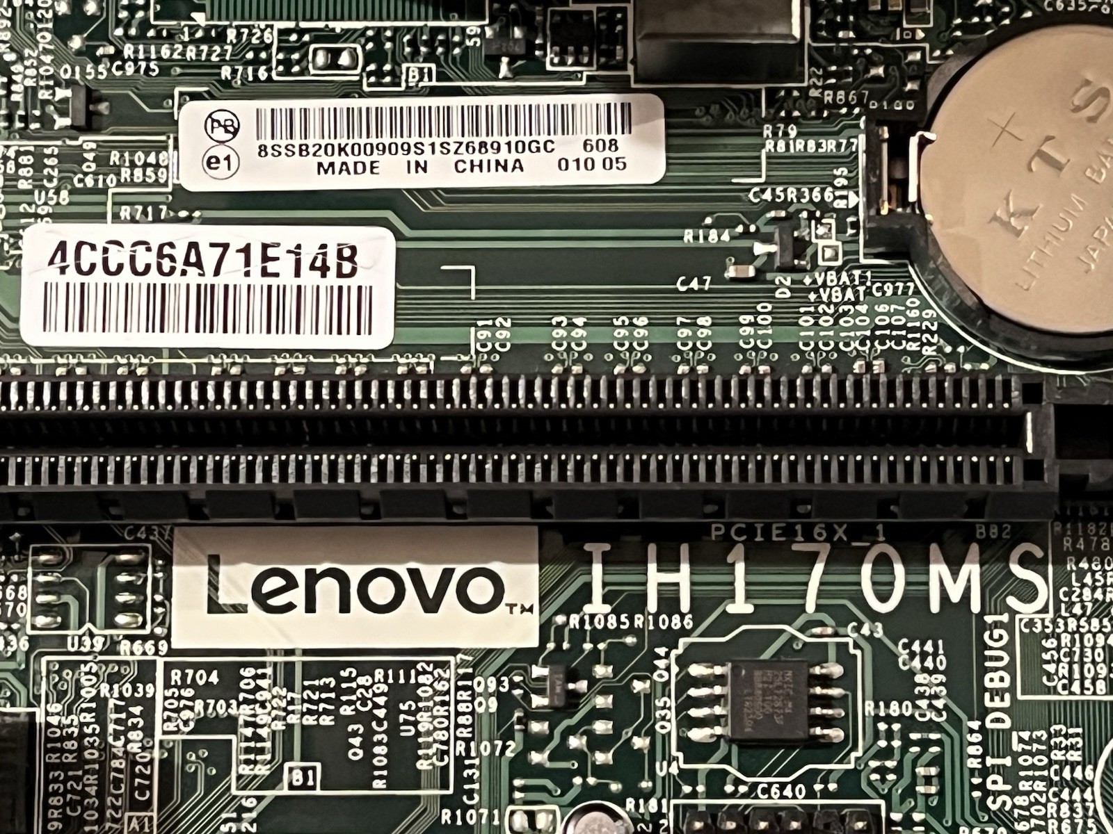 LENOVO IDEACENTRE 710 IH170MS MOBO INTEL i5-6400 CPU 16GB RAM 256GB SSD W11 WIFI