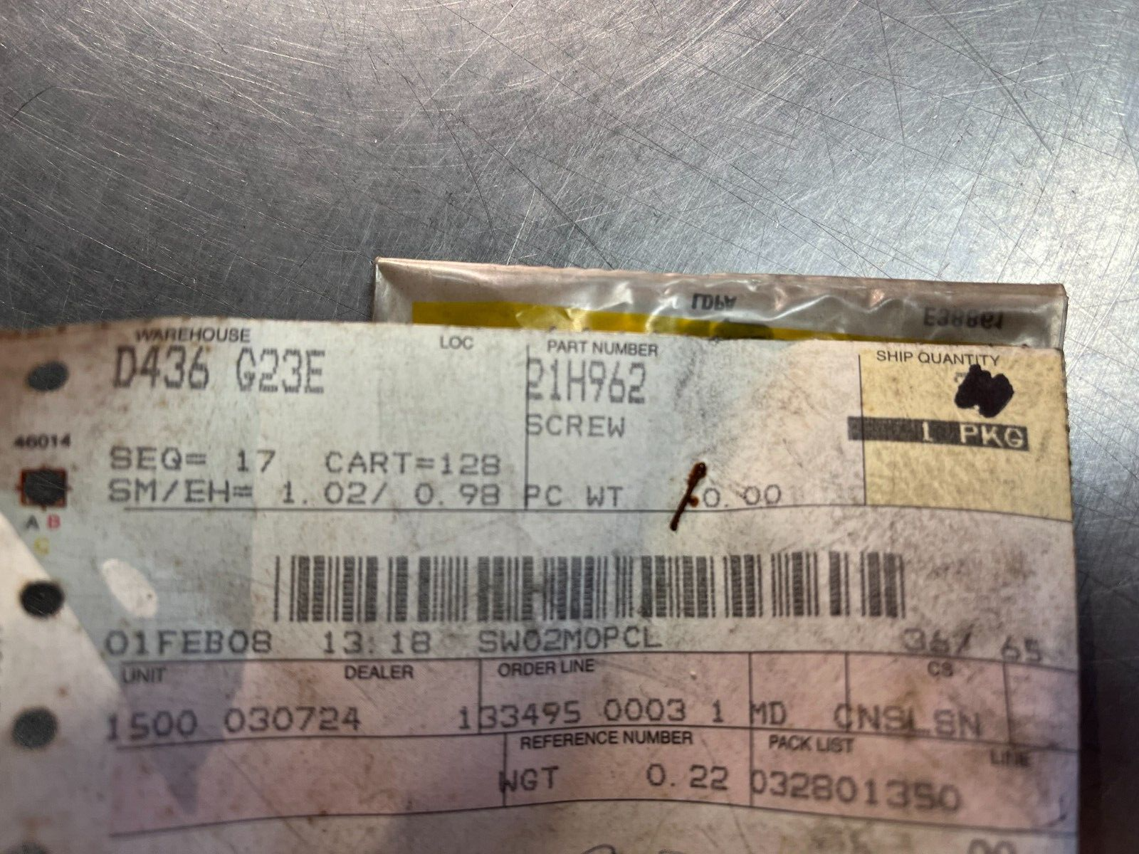 21H962 OEM John Deere Screw QTY 5