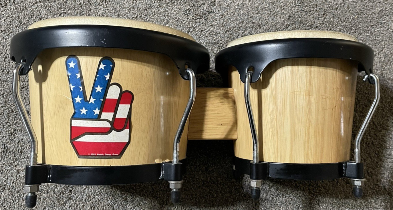 Cosmic Percussion CP/LP Bongo Drums Tunable Natural Wood