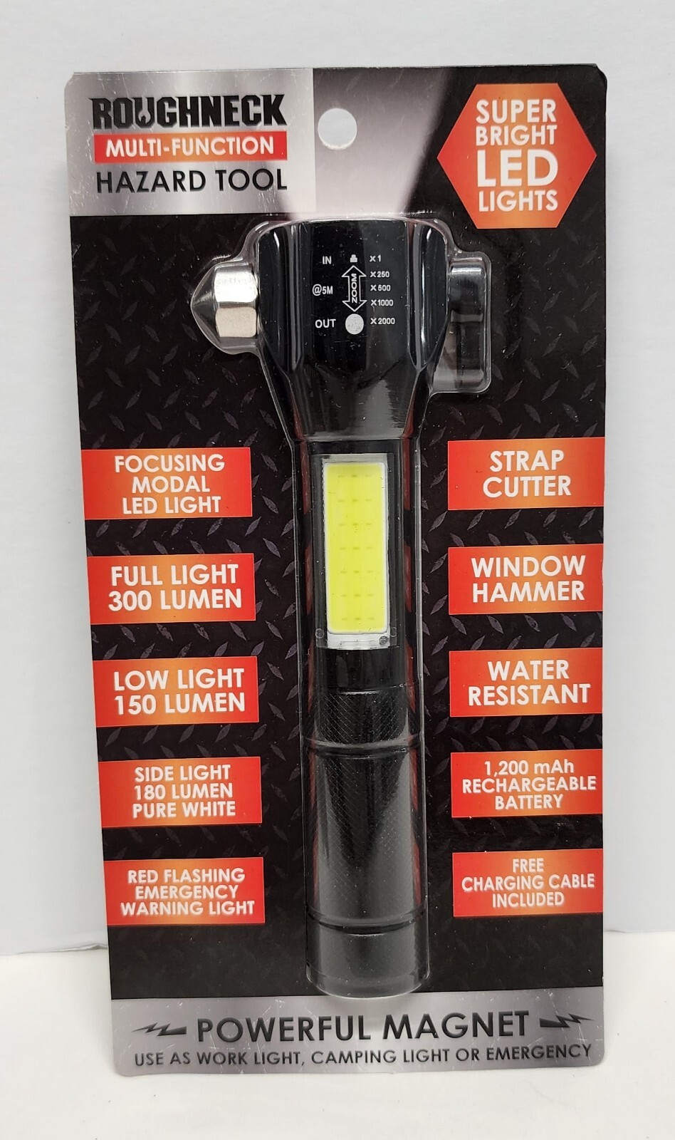 Roughneck Multi Function Hazard Tool Poweful Magnet Water Resistant