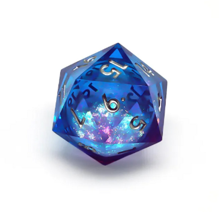 👑Faerie Princess Liquid Core 35mm Chonk d20 | 💀 TPK | Dungeons & Dragons DnD