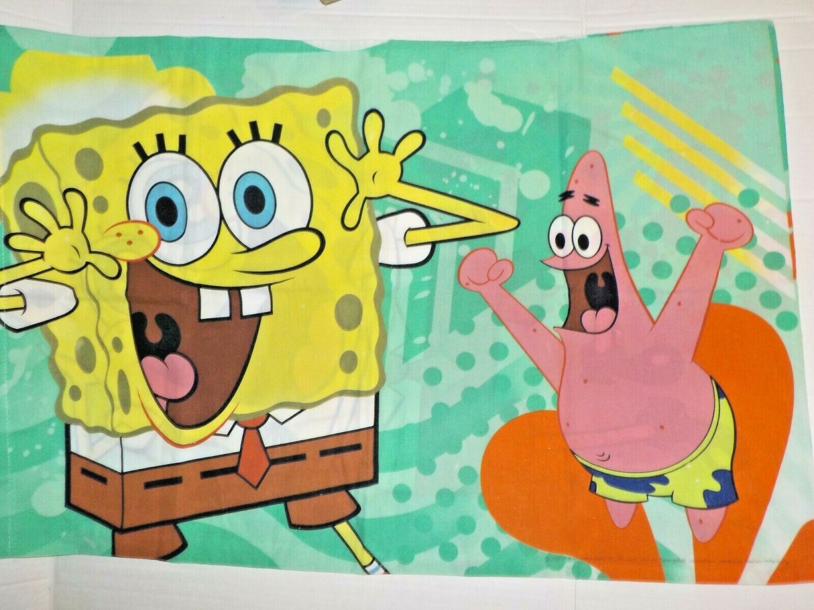 SPONGEBOB SQUARE PANTS PILLOWCASE 2010 VIACOM