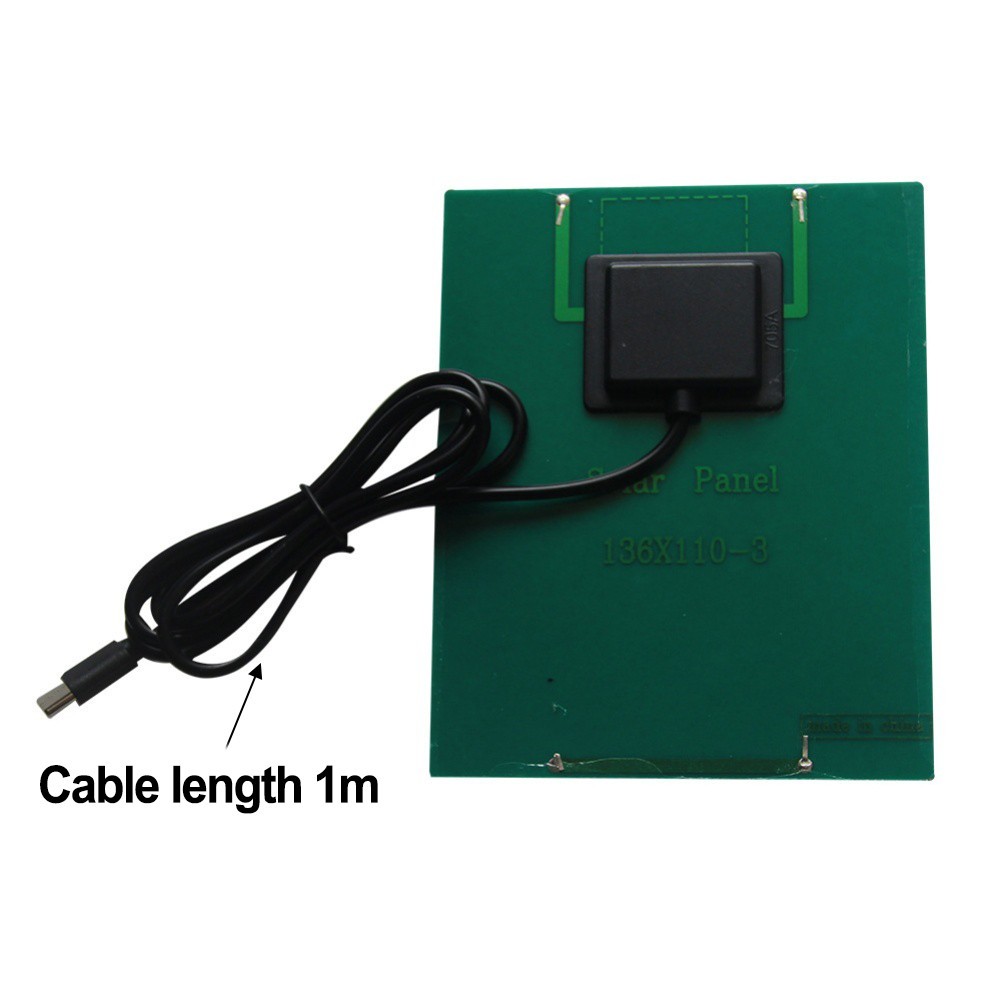Polycrystalline 2W 6V Solar Panel Charger with For Type C Output and 1M Cable