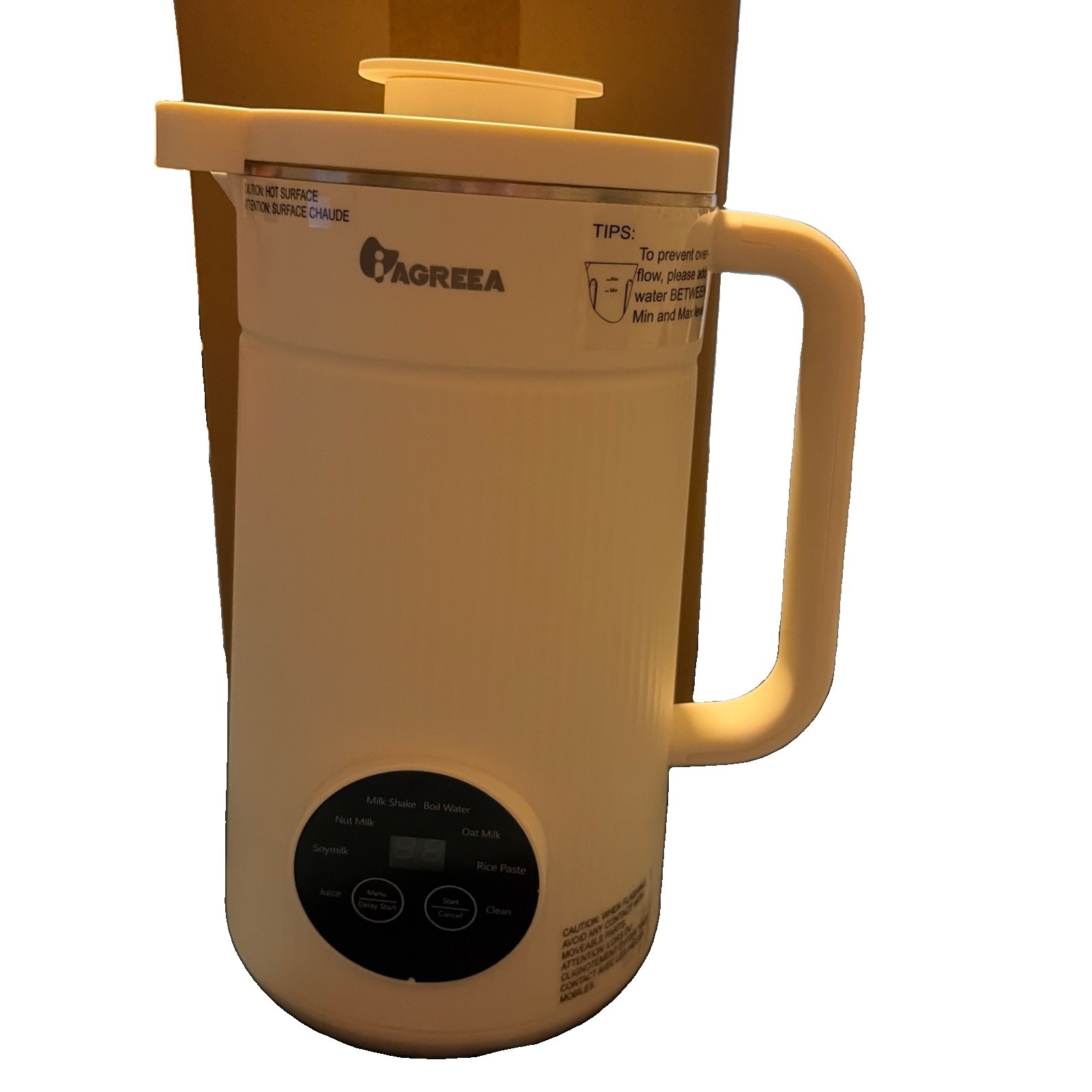 AGREEA, HB-B10KW1, Soy Milk Maker - White - Multi-Function w/Box - Tested
