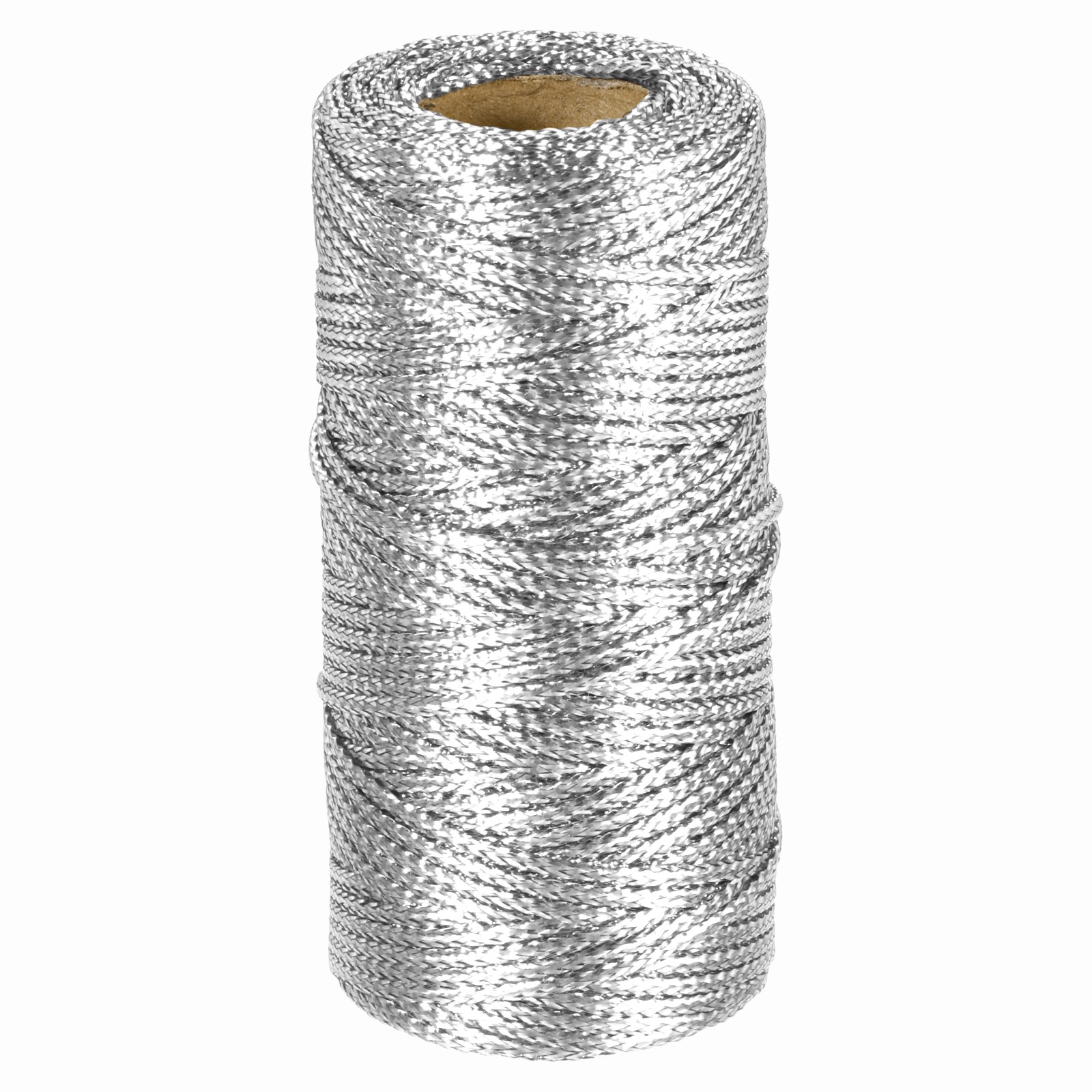 1.5mm Metallic Bakers String, Metallic Bakers Twine, Silver Tone, 55Yards