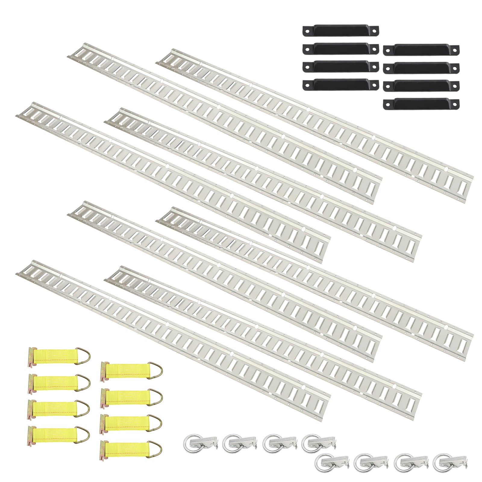 34 PCS For E Track Rails 5' Enclosed Cargo Trailer E Track Tie Down Rail Kit