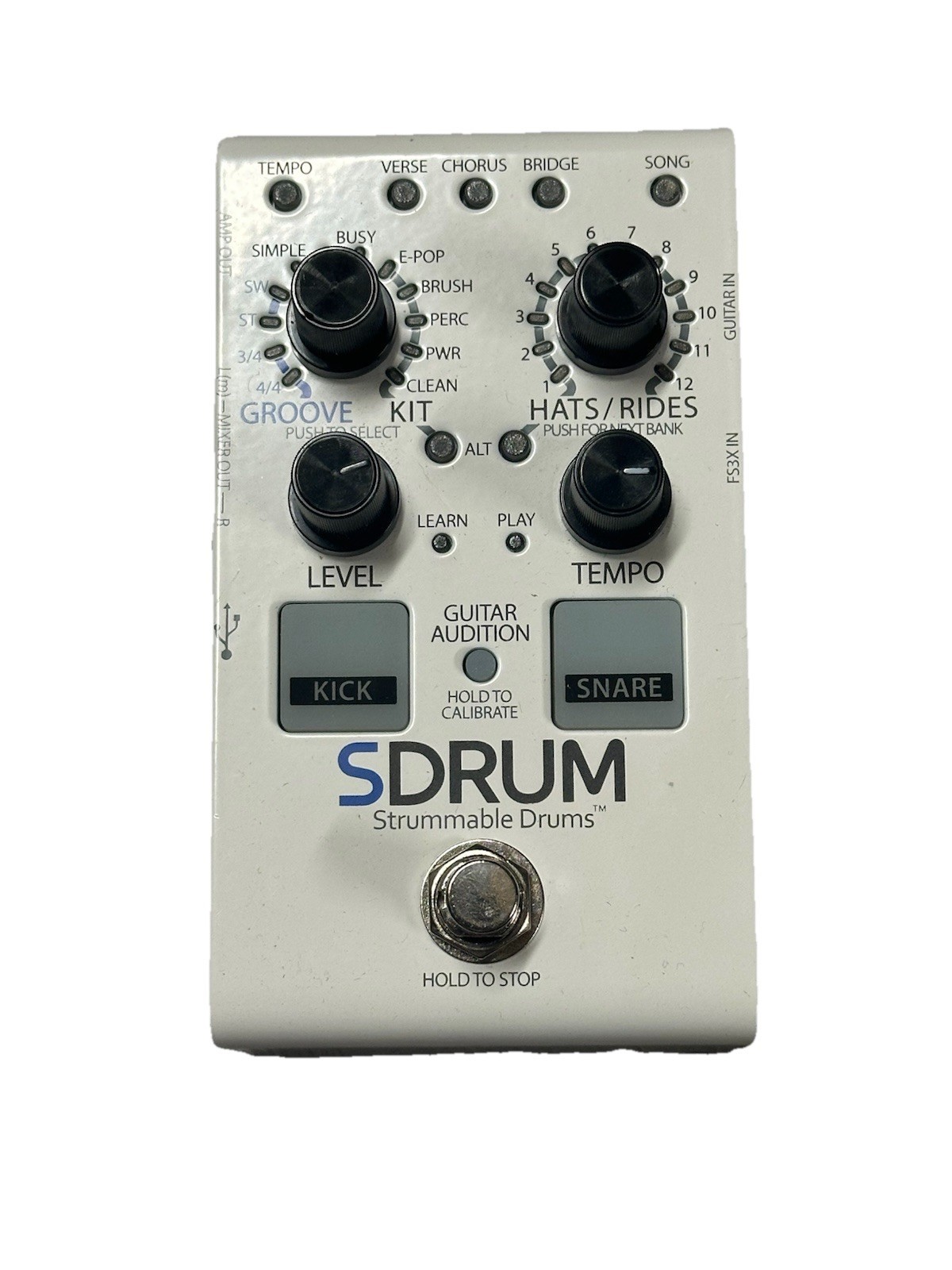 Digitech SDrum Strummable Drums Guitar Effects Pedal P-30325