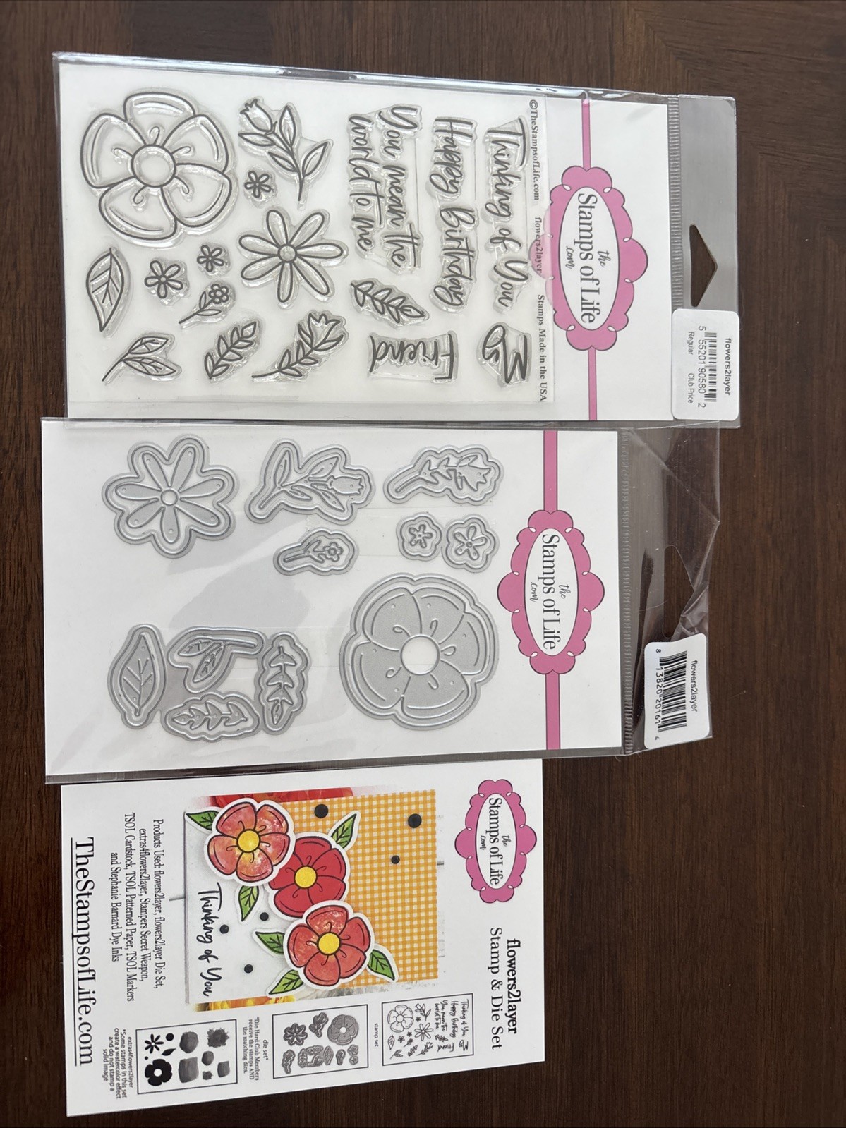 Stamps Of Life stamps and dies Flowers 2layer