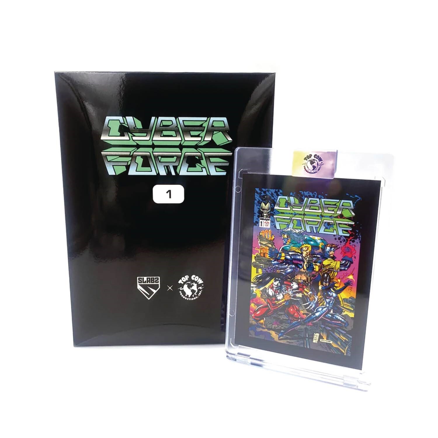 CyberForce #1 Slabs blind packaged trading card acrylic case Marc Silvestri new