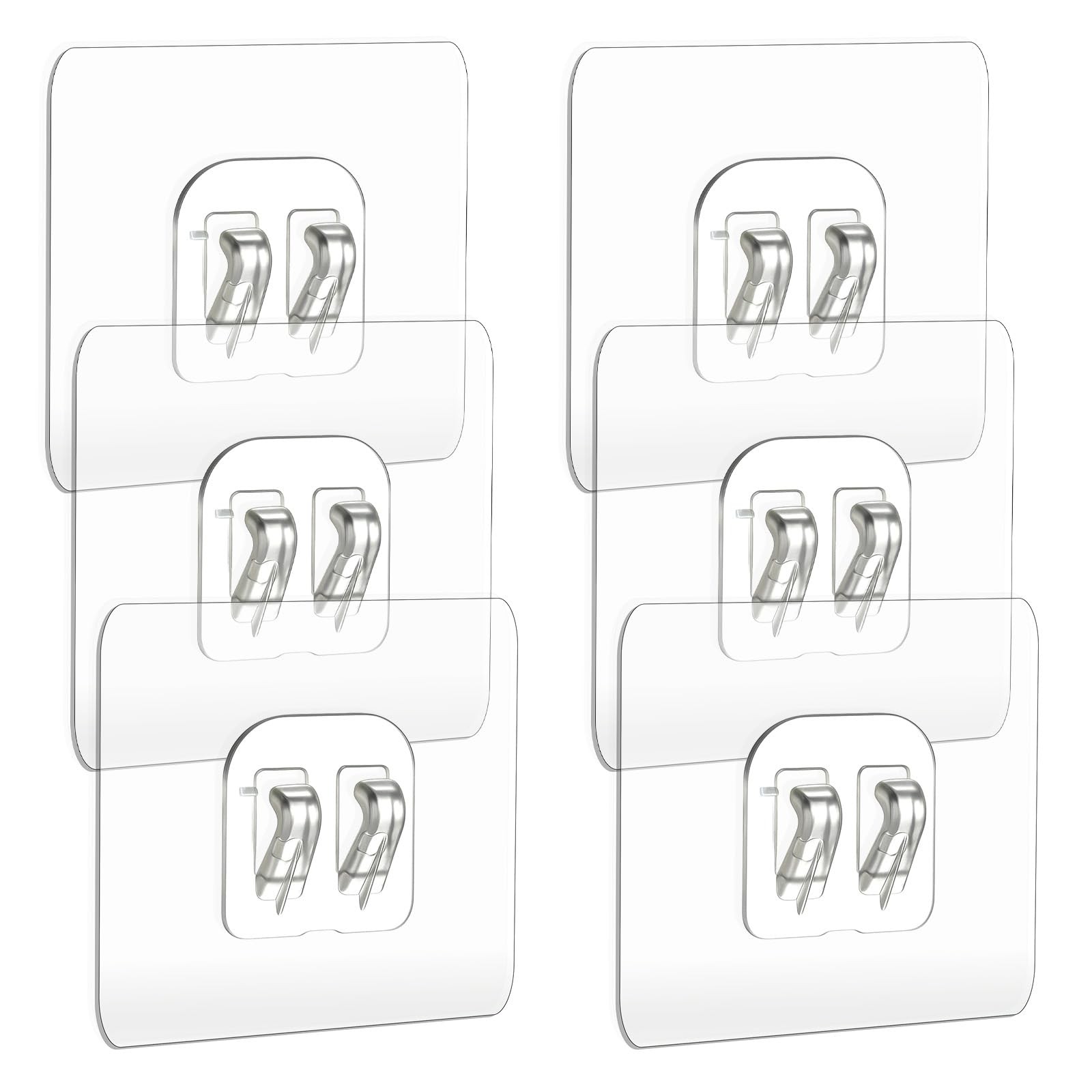 QfwdfcTrenz 6PCS Shower Caddy Adhesive Replacement, Strong Transparent Adhesi...