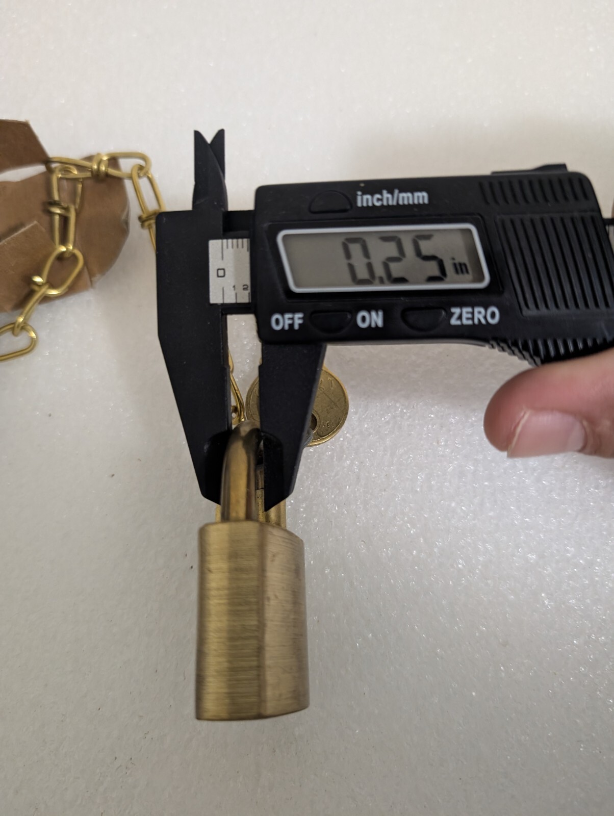 U.S. Eagle Pad Lock Military Issued Solid Brass with Two Keys and Chain Vtg