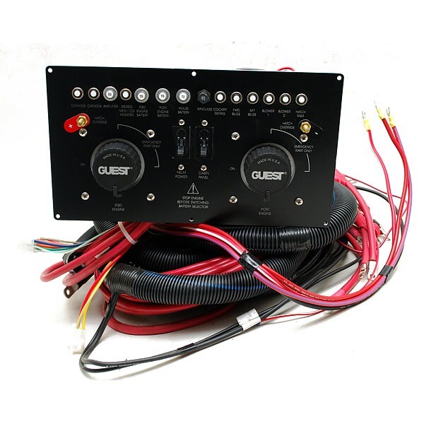 Rinker Boat Breaker Panel | 5-90 Amp Black Plastic