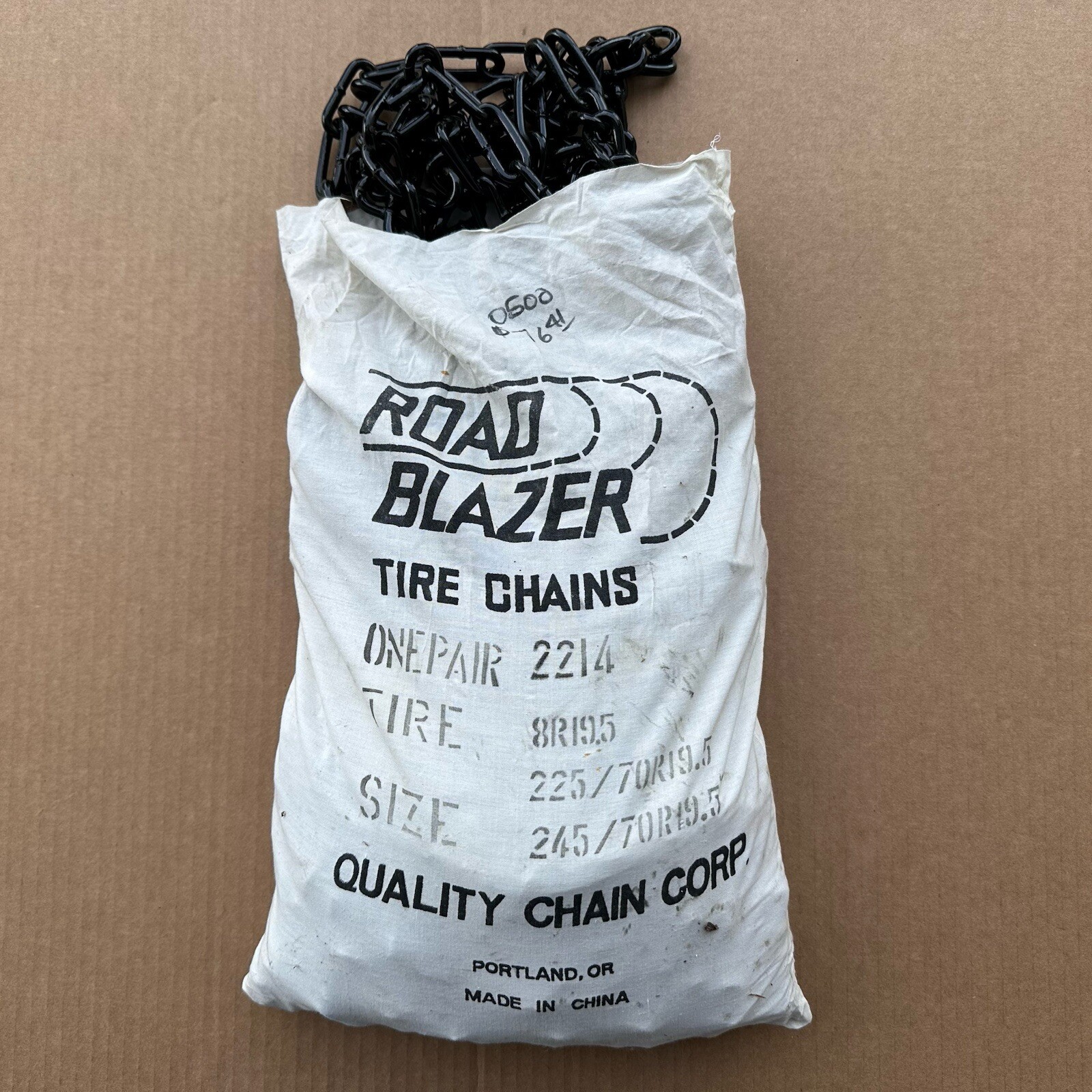 Quality Chain 2214 QC Tire Snow Chain Road Blazer Light Truck Chain, One Pair