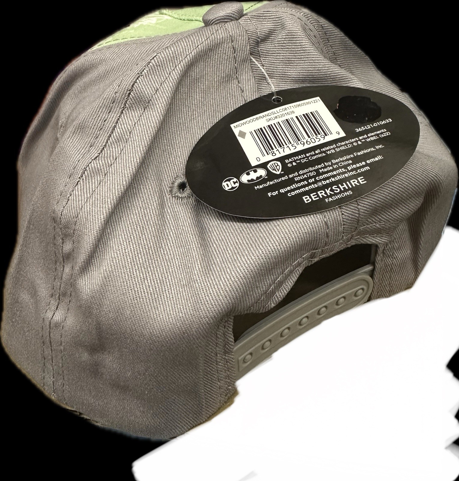 Baseball Cap - Batman - Gray Comic Collage Snapback Adjustable Kids Boys NEW