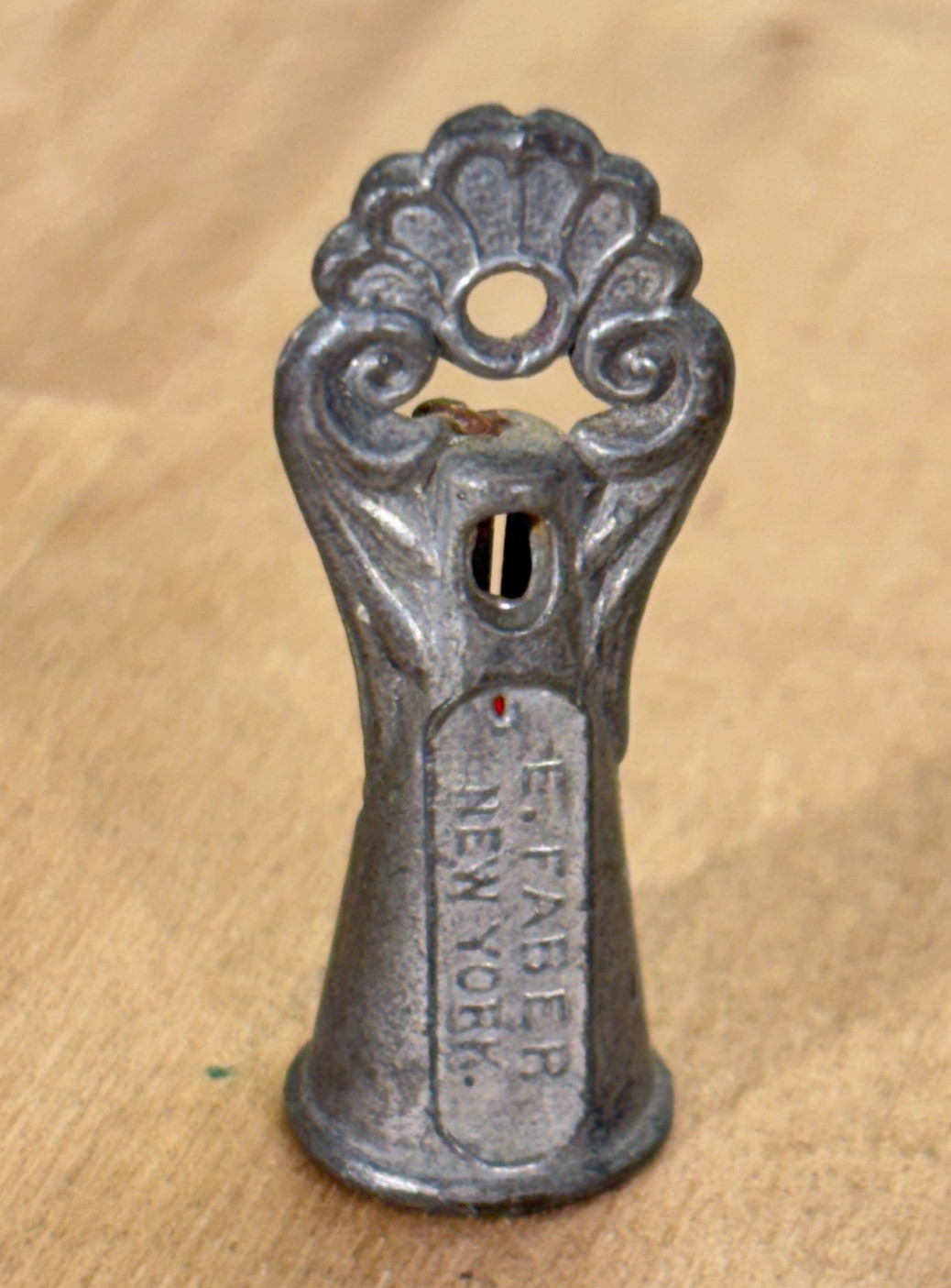 Antique Eberhard Faber Pencil Sharpener Pat 1886 New York NY USA, 1.5"