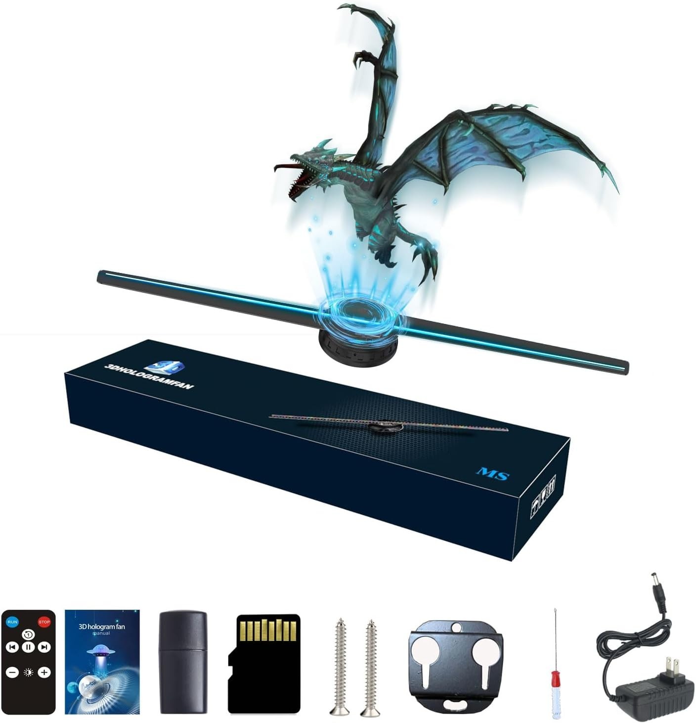 Energy-Efficient HD Holographic Display - Ideal for Businesses & Advertising
