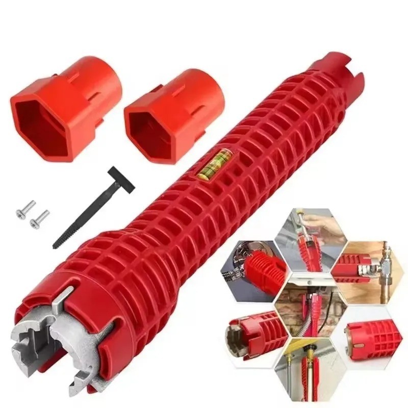 Faucet Sink Installer 14in1 Multi Tool Pipe Wrench Plumbing for Kitchen Bathroom